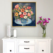 Load image into Gallery viewer, Florals on Pedestal Painting on Canvas