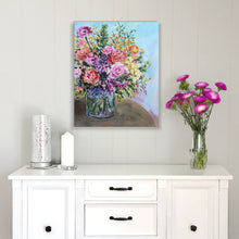 Load image into Gallery viewer, Roses on Round Table Original Painting